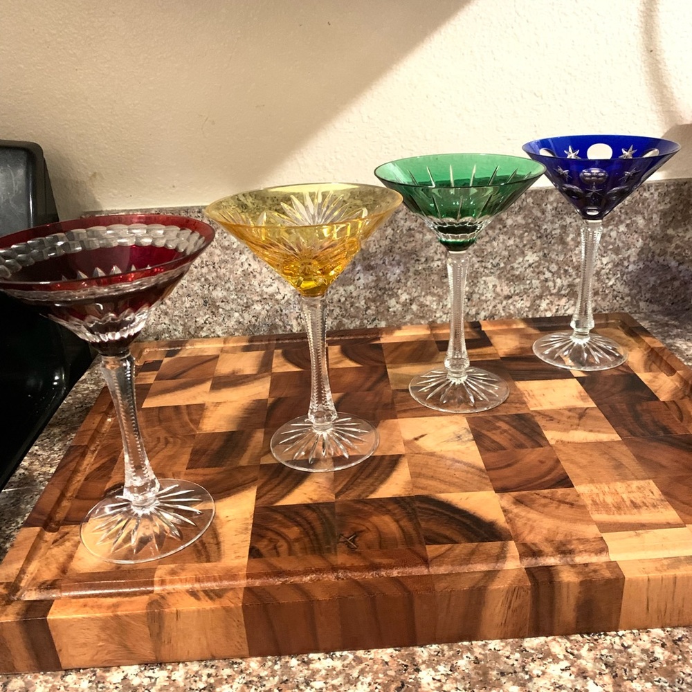 FABERGÉ set 4 martini glasses
